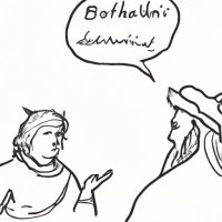 A drawing of BOTicelli replying directly to a user who asks it to draw, and BOTicelli chatting...jpg
